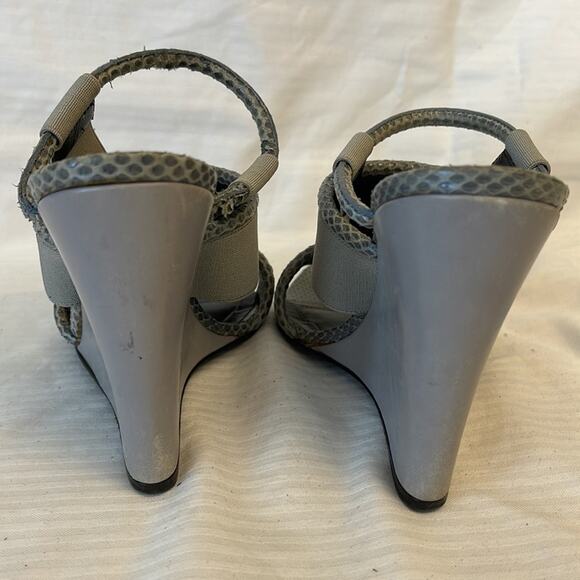 Balenciaga Paris Sandals Wedges Open Toe Shoes Size 38 - Picture 7 of 12